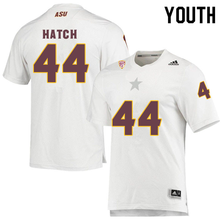 Youth #44 Case HatchArizona State Sun Devils College Football Jerseys Sale-White
